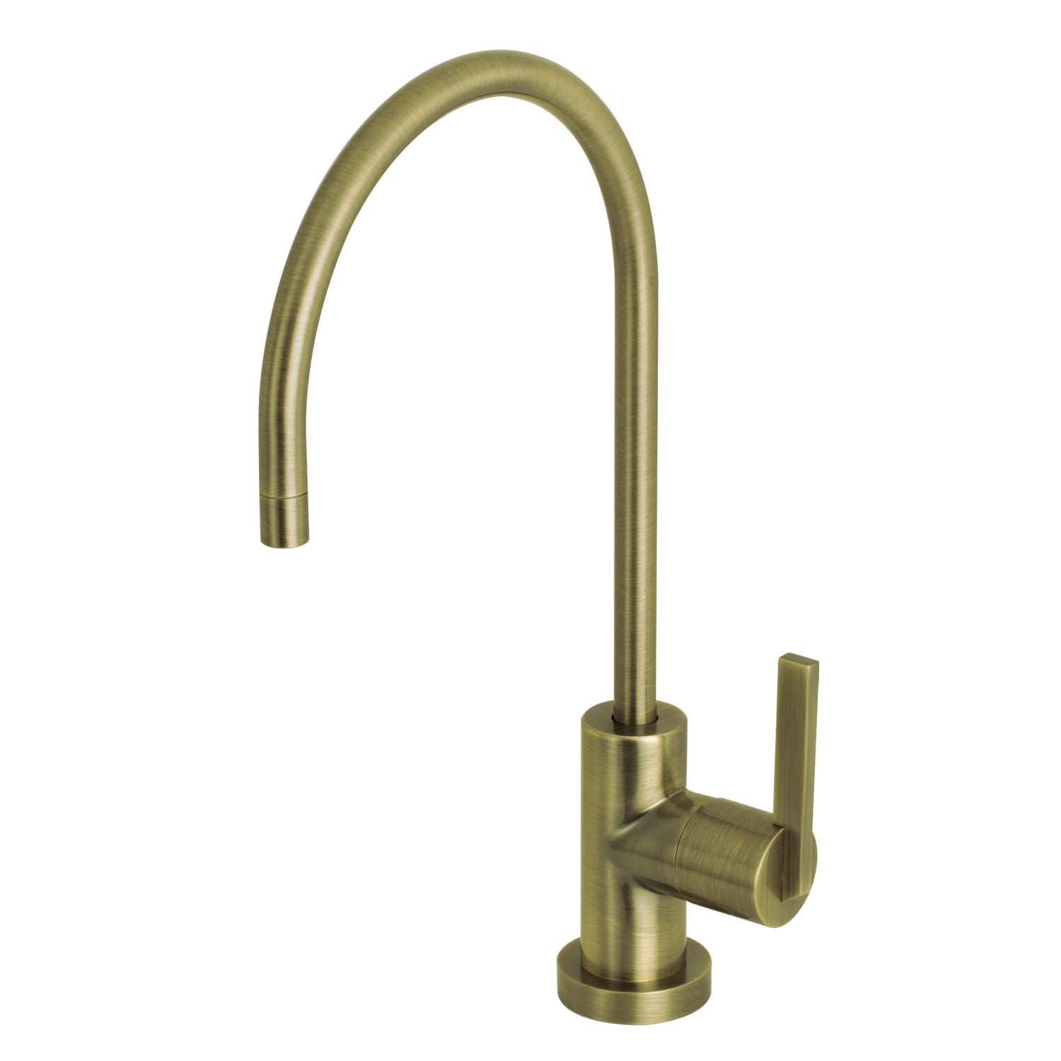 Kingston Sona KS8193CTL - Continental Single-Handle 1-Hole Deck Mount Water Filtration Faucet, Antique Brass — image 1
